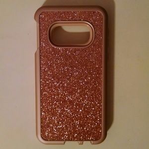 Samsung Galaxy S10E Phone Case Pink Glitter Bling